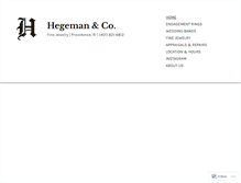 Tablet Screenshot of hegemanandco.com